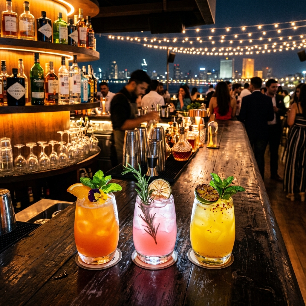 Signature cocktails at High Garden